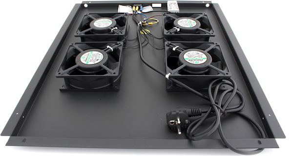GRAFENTHAL RACK FAN 19'' 4x VENTILATOR D800 WITH THERMOSTAT