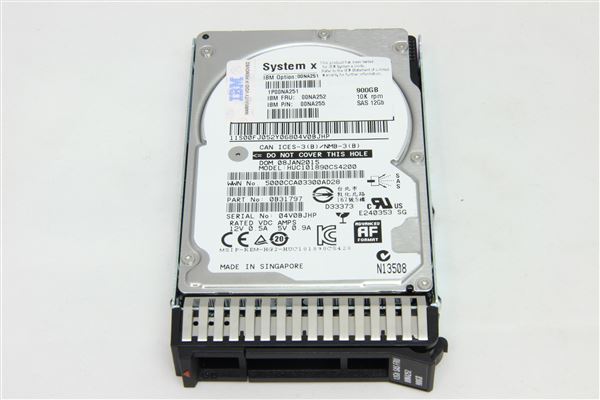 HDD 900GB SAS 10K 2,5'' 12GB/S 24/7 FOR GRAFENTHAL SERVER